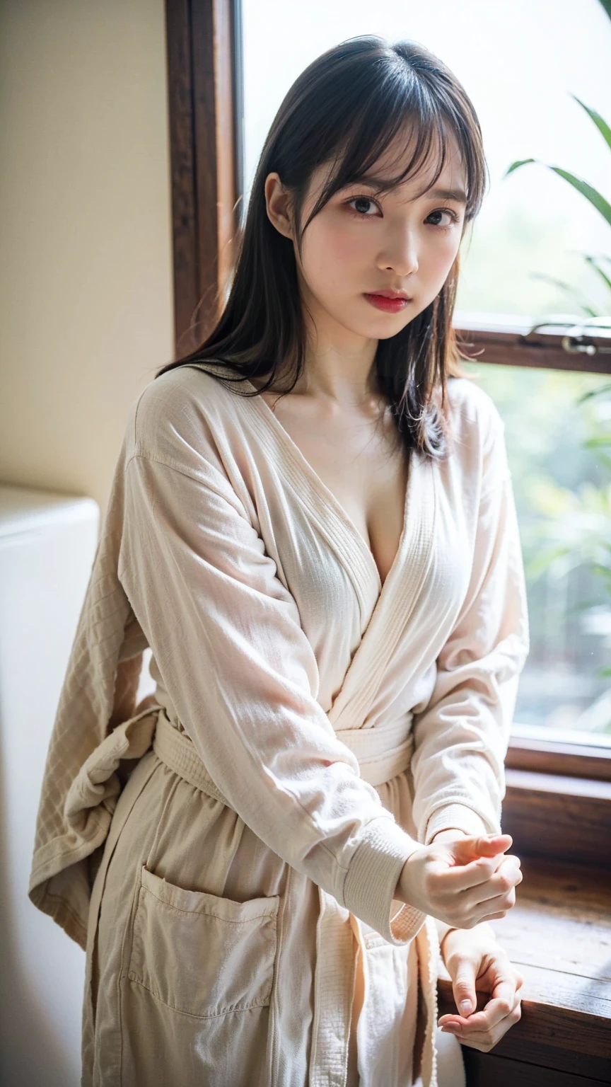 masterpiece, highest quality, 4K, Ultra-high resolution, mishoujo, Painting, Beautiful eyes and fine face, figure, Beautiful details, high resolution figure, Shine_white_particle, One girl, Small breasts、Large Breasts、High 、Japanese、Japanese Idols、A kind smile、Fishnet tights