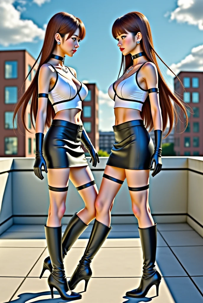 Masterpiece, Professional, High Definition - quality, sharp focus, perfect artwork, Best Illustration, trending on artstation, UHD, 4k, full body, NSFW
beautiful shredded mommy, defined quadriceps, defined calves, turtle_neck, long_sleeves, medium boobs and broad feminine shoulders and muscular arms in black underboob shirt, muscular legs, thong, missveins, vascular, thick dark veins, female muscle, big quadriceps, big calves, defined arm muscles, hard abs, dreamymu