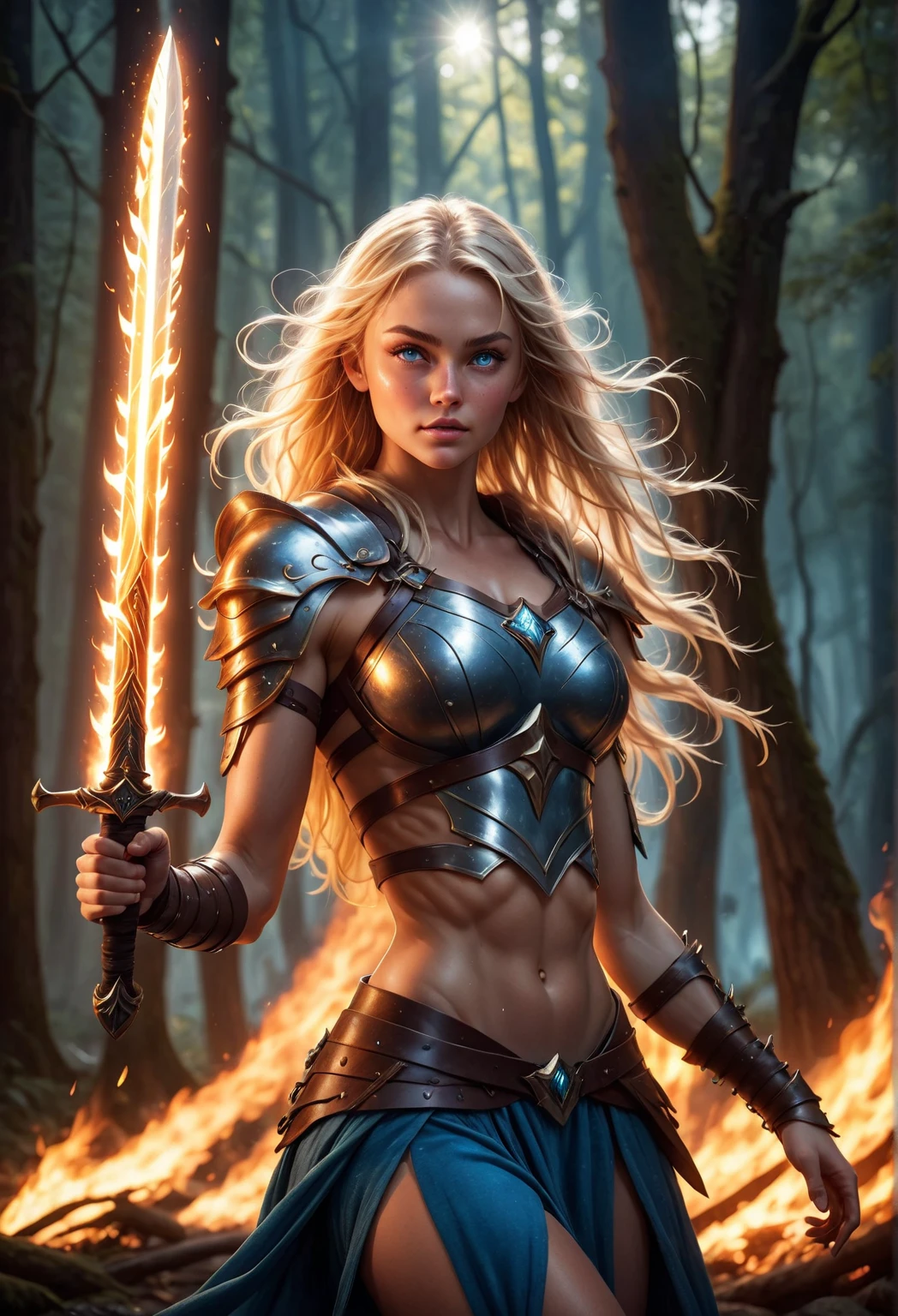 1 female alien, The predator, warrior, (extremely beautiful:1.2), (intense gaze:1.4), (predator:1.1), long dark claws, NSFW,  nipples, thick eyebrows, glowing and shining orange eyes, the most beautiful face in the universe, platinum blonde,

A woman with an extremely beautiful face, her intense gaze fixed on her prey, a primal force that could not be denied.

(extreamly beautiful lean body:1.5), (ultra muscular build:1.2), (prowling:1.3), (sleek movements:1.4),

Her beautiful body, muscular and toned, moved with sleek grace as she prowled, ready to strike at a moment's notice. The predator within her was always on