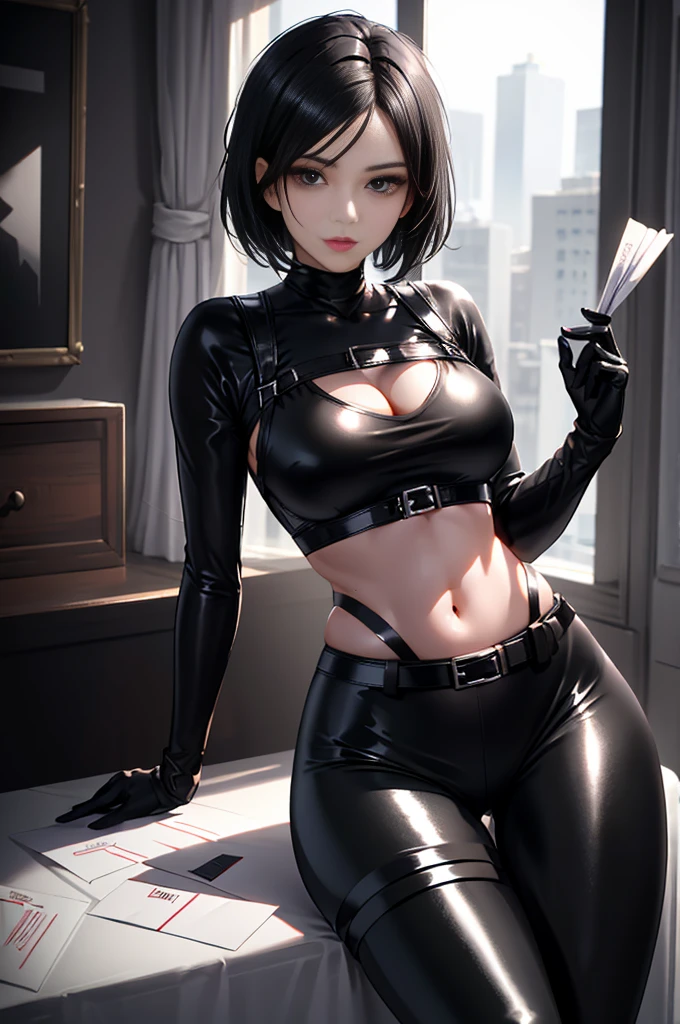 (masterpiece, best quality:1.2),  noodle (gorillaz), black hair, 1girl, gloves, short hair, streaked hair, black gloves, guitar, black eyes, multicolored hair, looking at viewer, bangs, jacket, parted lips, solo, collar, fur trim, breasts, small breasts, bob cut, choker, sparkle, glint, necklace, collarbone, black jacket, red collar, bracelet, skirt, cleavage, cropped jacket, blush, ribbon, chain, chain necklace, woman, (((from below))), busy city, foreshortening, (seductive pose), looking at viewer, mad, blackcutoffs, (eye contact), african,  photorealistic, masterpiece, realistic, high contrast, hyper detailed, best quality, ultra high res, high resolution, detailed, raw photo, small breasts, Sunlight, (parted lips:1.4), (nose blush:1.2), foreshortening, blackcutoffs, (eye contact), high contrast, ultra high res, high resolution, detailed, breasts visible, Showing breasts, (cinematic lighting), ((high-angle view)), (half body shadow), [backlighting], [crepuscular ray], [detailed ambient light], [gray natural lighting], [ambient light on the belly], (higher wildlife feral detail), [explict content], [sharp focus], (questionable content), (shaded), Commission for High Res, detailed image, bright colors, detailed face, perfect lighting, perfect shadows, perfect eyes, girl focus, flawless face, gorgeous body, shiny body, center focus, gaze at the viewer, 1girl, solo, (masterpiece:1.21), (best quality:1.2), (illustration:1.2), (cinematic lighting:1.3), balanced coloring, global illumination, ray tracing, good lighting, cleavage, attractive body, sexy body, looking at viewer, detailed nipples, detailed between legs, 1girl, pov, female pov, FPOV, vaginal, sex, cum, masterpiece, best quality, 1boy, implied sex, hetero, cum on body, male focus, implied penetration, (from above: 1.5), girl on top, boy on bottom, suggestive fluid, cowgirl position, straddling, navel, on back, lying, blurry foreground, muscular, looking at viewer,