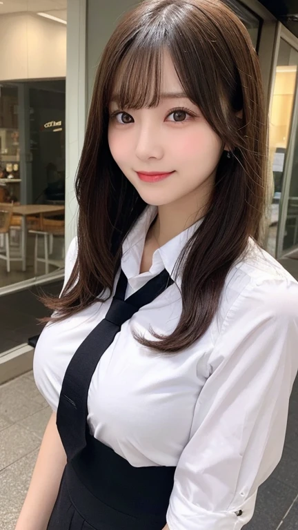 (Detailed skin:1.2),(Shiny skin:1.1),8k,Highest quality, masterpiece, Ultra-high resolution,(Realistic:1.4), RAW Photos,(Soft saturation:1),(Fair skin:1.2),(Succubus:1.2),Half-Japanese beauty,23 years old, (Light brown hair),(Long Hair:1.3)), (Pretty face:1.4), (Large Breasts, Tight waist,Big firm hips:1.2), ((Beautiful lighting:1.3)), ((Flight attendant uniform:1.2)),(Highly detailed face, Highly detailed lips, fine grain, double eyelid,Highly detailed and evenly balanced eyes), (Sharp focus:1.2), ((Full Body Shot)),(Perfect Anatomy:1.3),(Beautiful woman with perfect figure: 1.2)、((Random sexy poses:1.2))、Sharp Eyes,smile,(Inside the jet)