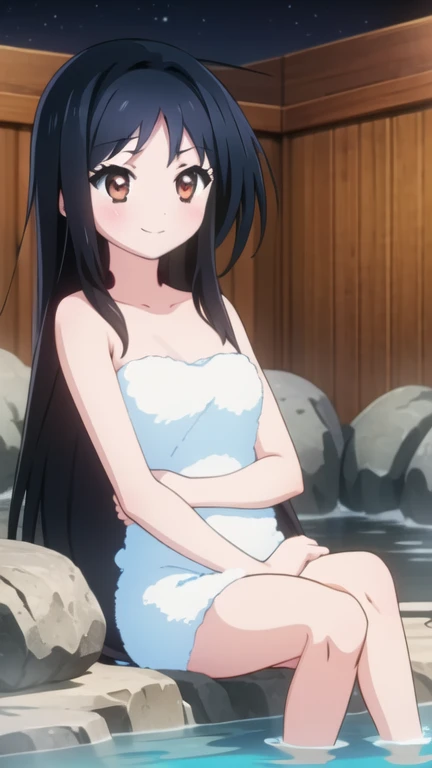(best quality, masterpiece:1.2), 1girl, (((masterpiece))), top-quality, top-quality, High Details, nakano azusa, 1girl, pants, bikini, Twin-tailed, length hair, A dark-haired, brown-eyed, solo, reddish, thin red ribbon, illustratio, comic strip, soothing tones, Subdued Color, Soft cinematic light, adobe lightroom, photolab, HDR, intricately and hyper-detailed、(((depth of fieldasterpiece)))。(((top-quality))).)((ultra-detailliert)))。(((illustratio)))。(((takeout))).dynamic focus.big breasts.(((hot spring))).(((A hot water bath ))).(((Face of Smile))). open mouth.(((put hands on the stomach))).(((up chest))).((night glow)).((the setting lamp)), solo, anime, anime screencap, ray tracing, global illumination, ultra resolution image, vivid color, cinematic light, lens flare, light on face, glow eyes, depth of field, happy, detailed background, cute, straight-on, dive dress, navel,