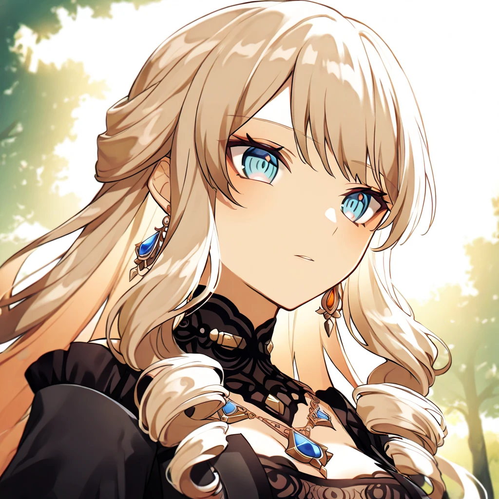 (Master masterpiece、highestres、offcial art、Beautifully Aesthetic:1.2)、(Master masterpiece、offcial art、Beautifully Aesthetic:1.2)、(Master masterpiece、offcial art、Beautifully Aesthetic:1.2)、(1girl in:1.3)、Heavily detailed、(Fractal Art:1.3)、colourfull、highestdetailed、「Enchanting witch from another world」This painting titled、It depicts a captivating beautiful witch manipulating magic in the castle gardens without limits。The castle spreads out、The garden there is、It creates an atmosphere as if a door to another world has appeared..。

1girl, solo, Calca, Calca Bessarez, blonde hair, extremely long hair, very long hair, white tiara, silver tiara, white dress, blue eyes, medium chest, long straight hair