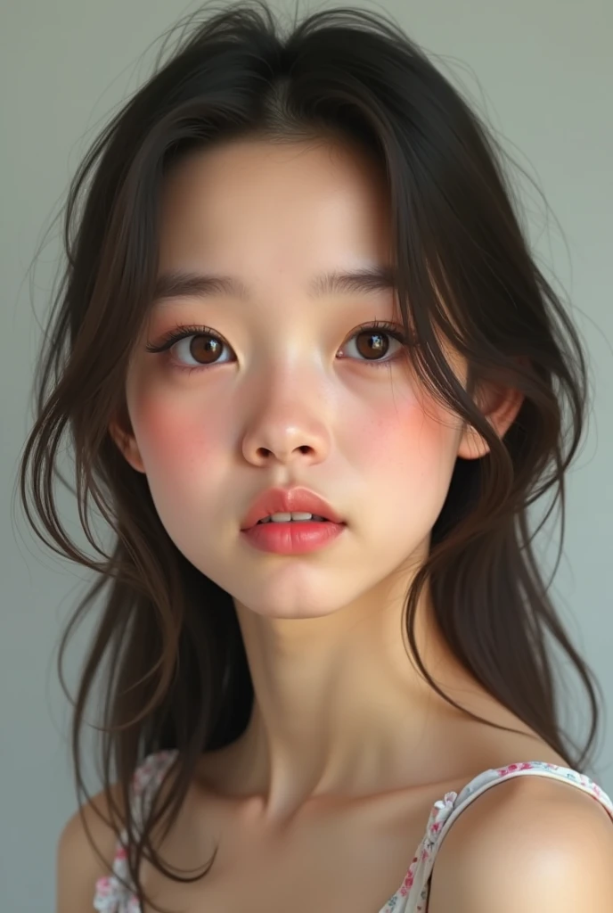 A teenager white person with kinda long hair with big eyes named(aayan)




