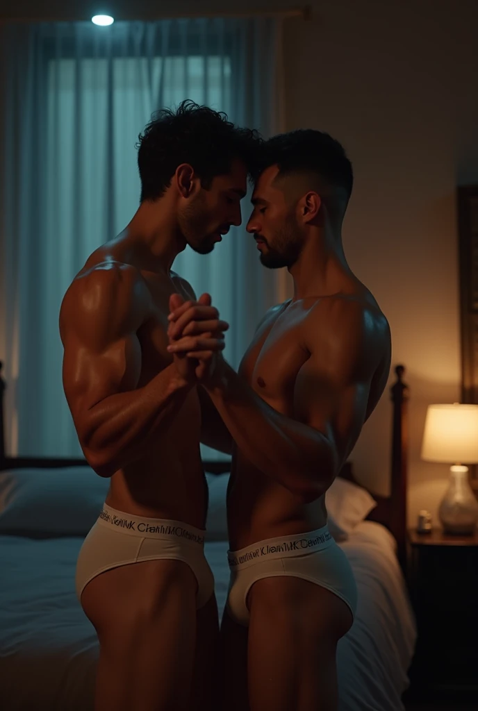 45 yers old,Guardiola, ,Shirtless,Tong,Bulge,office room,Two people hugging,black long socks,Thin,musculature,lbeard,fortitude,artwork of a,tmasterpiece,k hd,Polo shirt,
