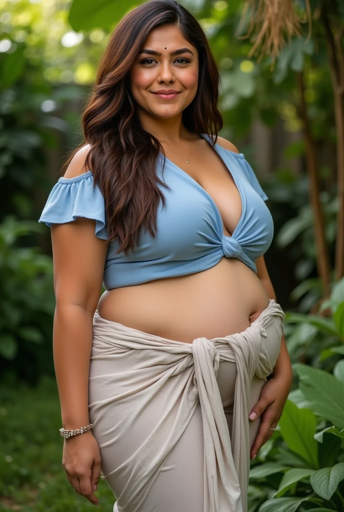 Pregnant indian teen in bikini