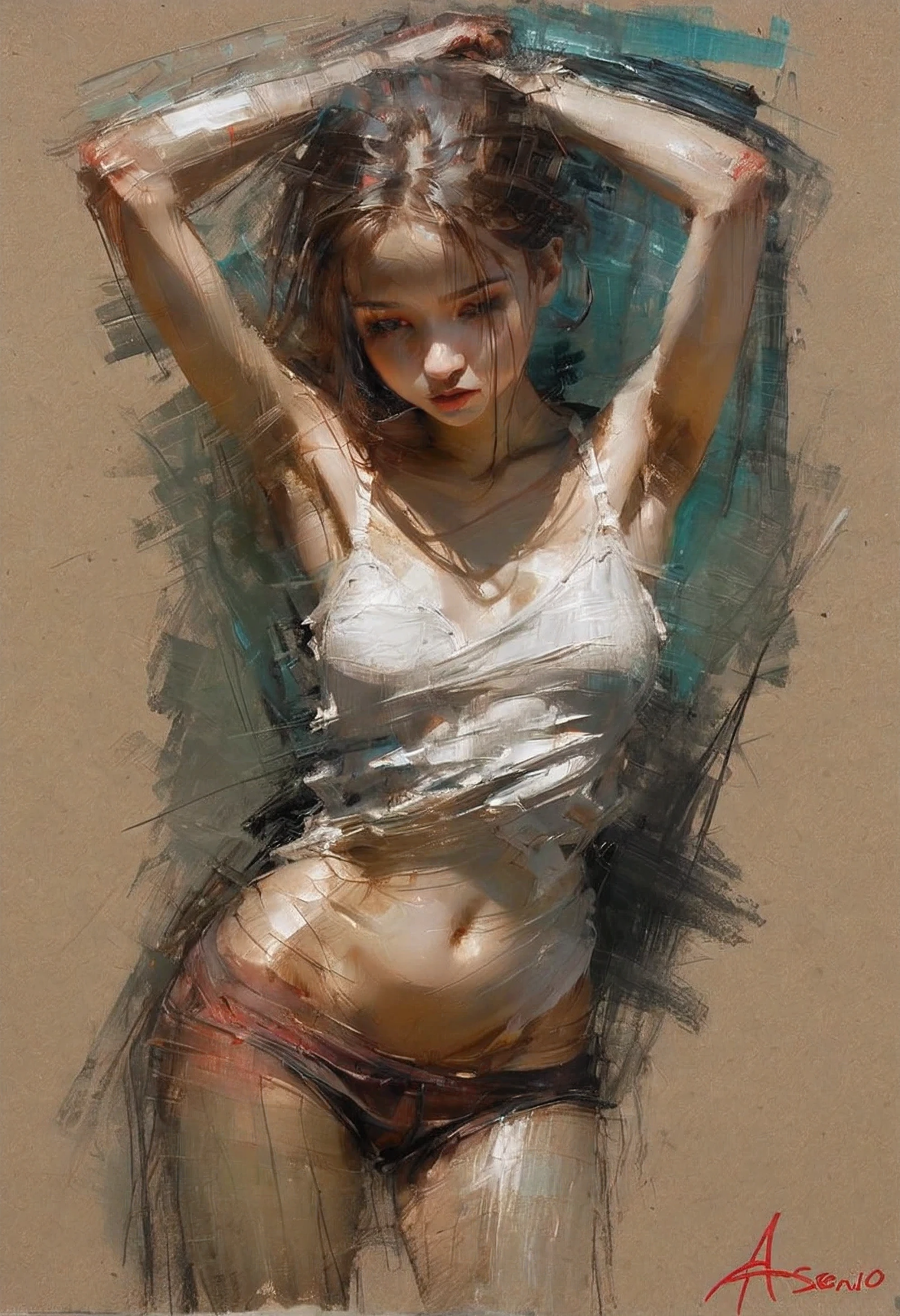young girl, творческая импровизация (Created by Henry_Asencio)