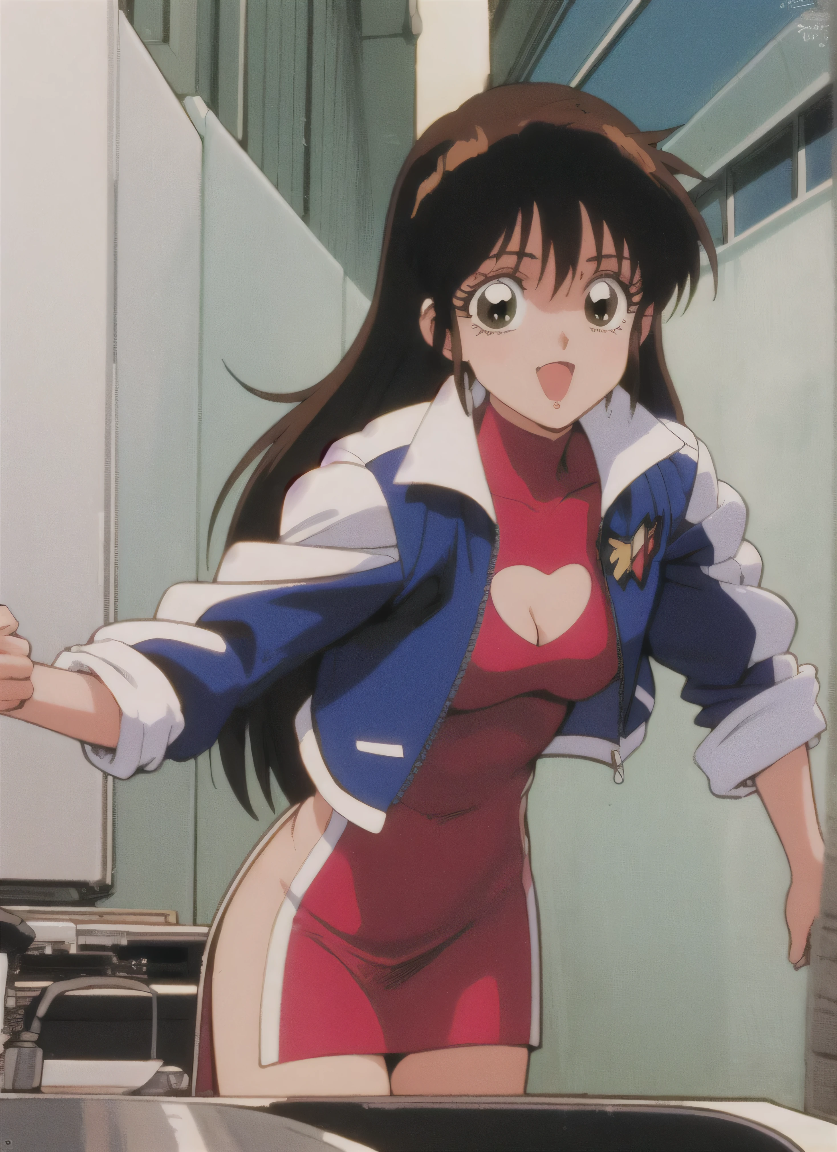 table top、masterpiece、highest quality、Beautiful woman、extraordinary beauty、(Gymnastics uniform style leotard)、Top Troops、Huge 、nipple、shortcut、wearing a leotard, Anyway, smile, Teenager, open your mouth, Smile, red noodles, alone, brown eyes, red noodles, (Brown hair), (medium hair), shine, shine light, super detailed, scenic, In the atmosphere(highest qualityofmasterpiece:1.4),accurate limbs,open your mouth,anime,Doujin illustration,character design diagram,three size:B80-W58-H83,Check out Pixiv of Trends,Aim for the top!,Noriko Takaya,Hot-blooded girl!!,bandana girl,Aim for the topofProtagonist,Gunbuster!,1 daughter, alone, head band,Wearing a bandanaして出力,Leotard underneath, Submission of, background, simple background, Upper body, bandana, brown eyes,Mikimoto Haruhiko style illustration,smile,Submission ofofレオタード,(red.9.Pink 1,)belly button,happiness,good impression,Nishishi,She seems like a cute little sister,Make cute gestures,Noriko Takaya,1 daughter, medium hair,brown hair,brown eyes ,Submission of,smile,red gymnastics, short hair, Wristband,bangs, cute face,open your mouth, hair band,Wearing a bandana,smile, , Gunbuster!,
of、mean smile、beautiful feet、1 person of female、full of sweat、red noodles