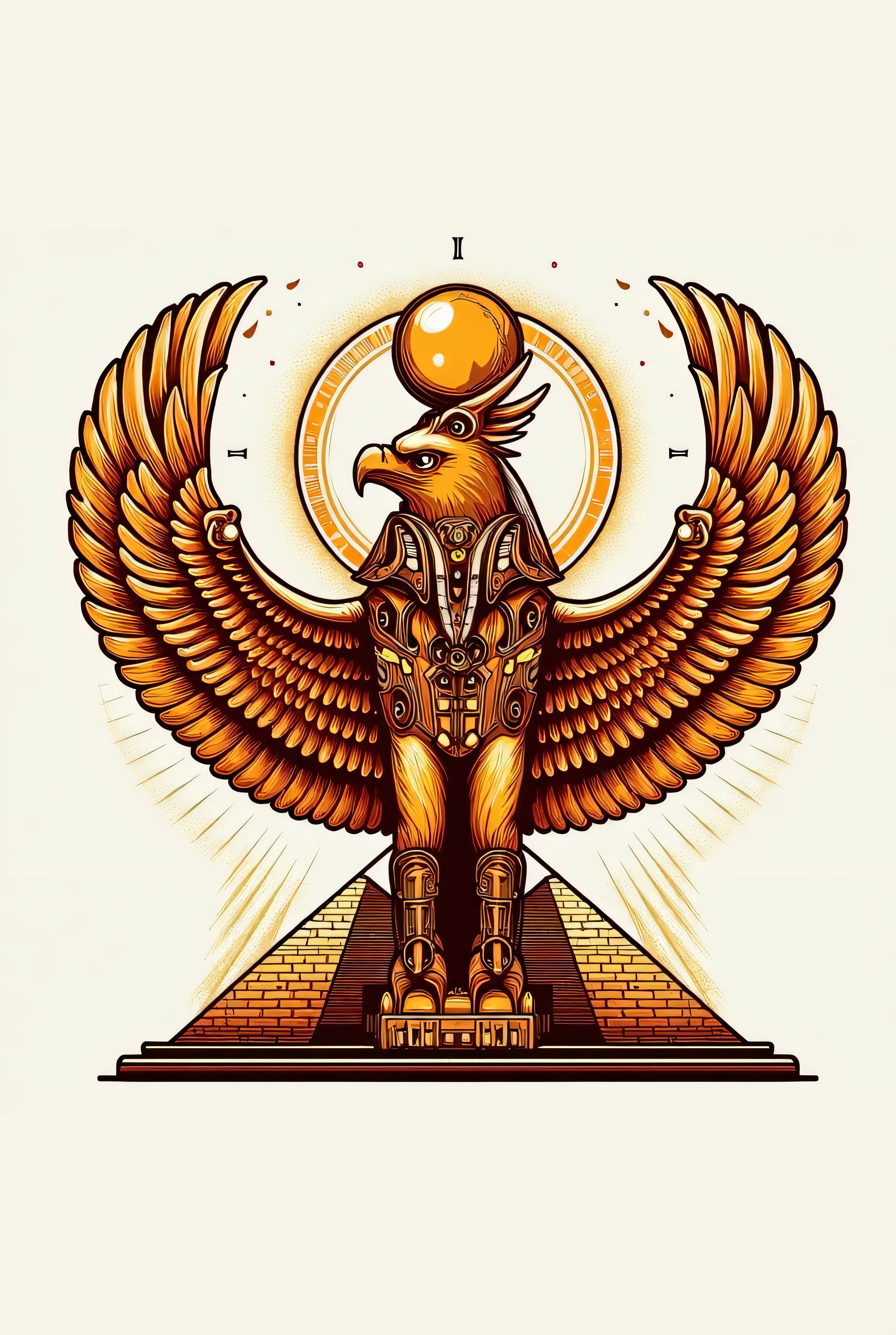 An image of a bird with a golden crown on its head - SeaArt AI