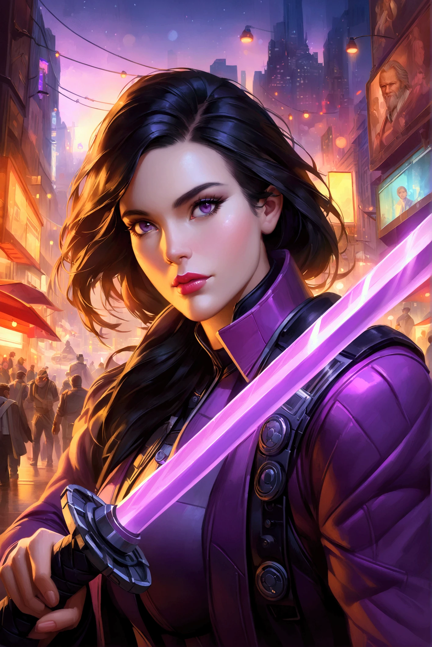 Dystopian style long shot scenic professional photograph of neonpunk style SFW.
<lora:Nunchucks-10:0.5>nunchucks, holding weapon, chains.
woman.
Empower her strength, unleash her potential, and let courage be her guiding force. Mastering the art of resilience, she wields nunchucks with grace, turning chains into pathways of strength.
Premium edition, prestigious version, prominent deluxe edition, distinguished premium release, acclaimed special edition, superior prestigious version, celebrated premium offering, outstanding deluxe edition, renowned high-end release, distinguished premium format.
Martial arts portrait, Nunchaku wielder's photo, Combat artist's image, Warrior's snapshot, Martial mastery picture, Ninja pose capture, Weapon wielder portrait, Nunchaku expert photo, Martial prowess shot, Fighter's photograph.
Amazing anatomy, (fantastic horror perfect art, 64k ultra hd:1.1), (art by apterus, art by dan mumford, art by lovecraft:1.2), best quality, 500px, cgsociety.
(delightful anatomy:1.1), (gloomy illumination, insane, stunning, dramatic, completed artwork, HQ:1.1), (Apterus anatomy, Dan mumford style:1.2) . cyberpunk, vaporwave, neon, vibes, vibrant, stunningly beautiful, crisp, detailed, sleek, ultramodern, magenta highlights, dark purple shadows, high contrast, cinematic, ultra detailed, intricate, professional, perfect viewpoint, highly detailed, wide-angle lens, hyper realistic, with dramatic sky, polarizing filter, natural lighting, vivid colors, everything in sharp focus, HDR, UHD, 64K . Bleak, post-apocalyptic, somber, dramatic, highly detailed