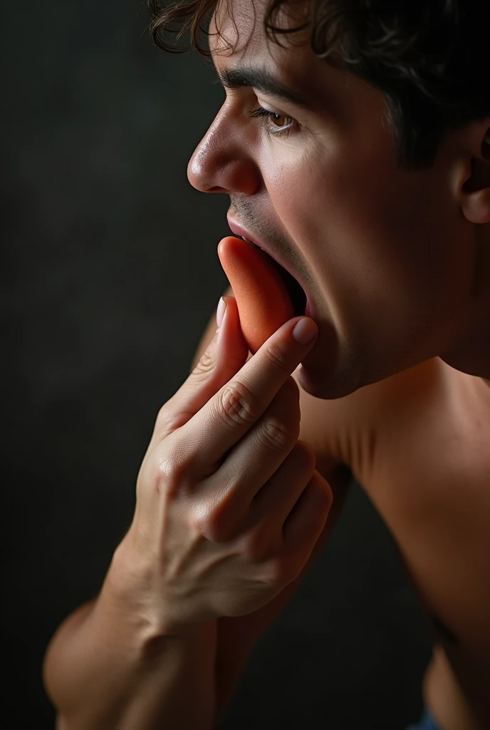 Man sucking penis