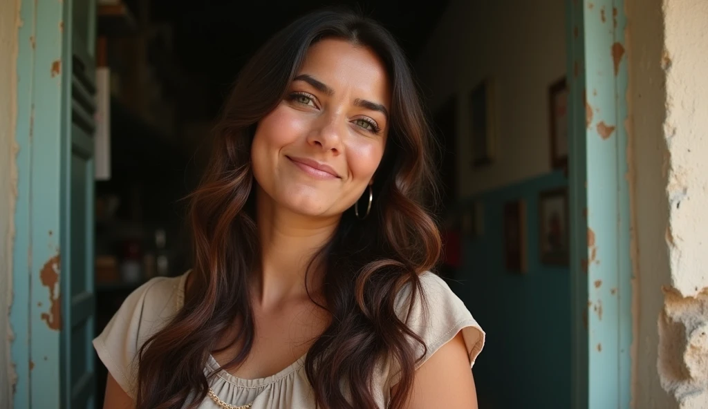 <lora:GabriellaHall:0.8>, full color portrait of a young woman, having coffee at a vintage cafe, natural light, RAW photo, subject, 8k uhd, dslr, soft lighting, high quality, film grain, Nikon D850