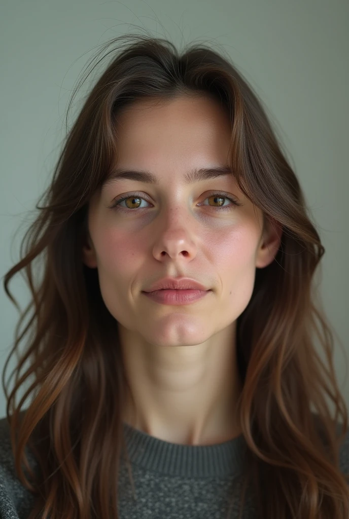 Norwegian  girl, realistic image, image from afar