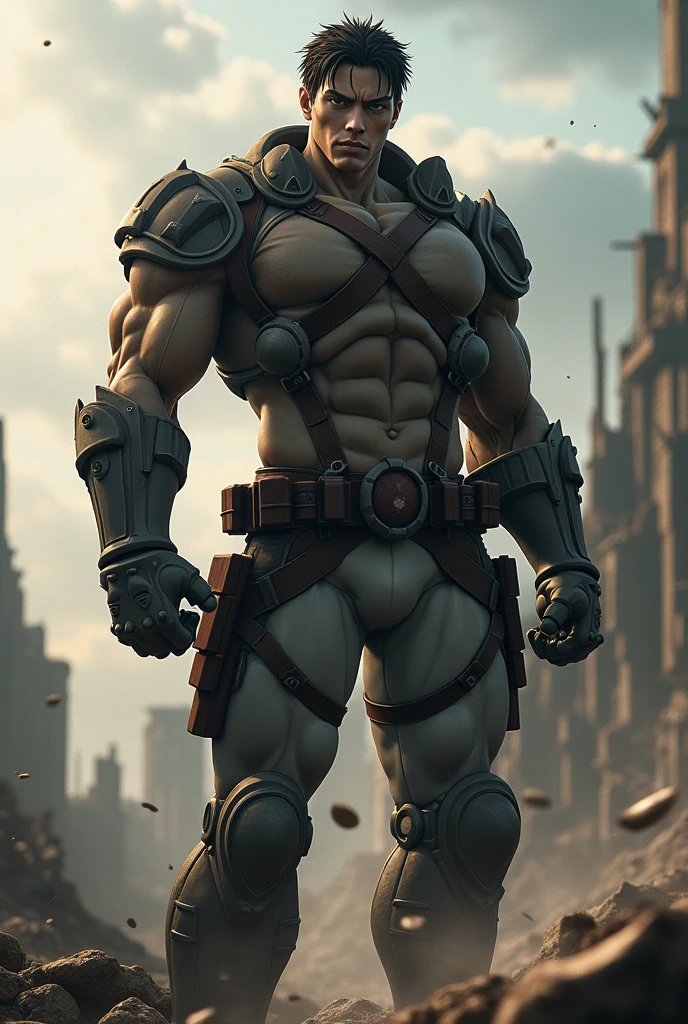 Muscle Dad,cyber punk perssonage,vast pecs,Huge crotch bulge,Thick upper body,Wide shoulders,High- sharpness,high detal,adeptus mechanicus
