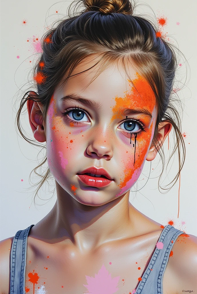 Beautiful American student in a full-length hoodie, looks at the viewer, Holi Color Festival, European type of appearance, European face, Blue eyes and blonde hair, Smiling, benevolent expression on the face, against the backdrop of the city, a lot of details, гипердетальный POV, by Lee Jeffries, Nikon D850, Camera roll, 4 Kodak Portra 400, F1 camera lens.6, saturated colors, A hyper-realistic, lifelike texture, spectacular lighting, Cinestill 800,