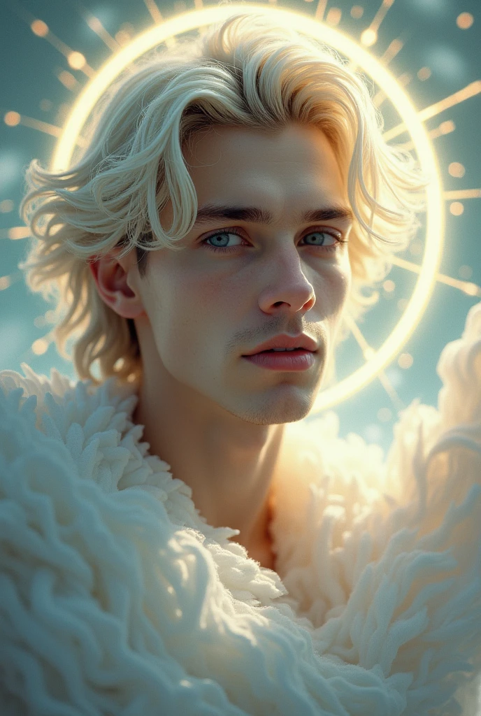 A young man like the angel of the moon