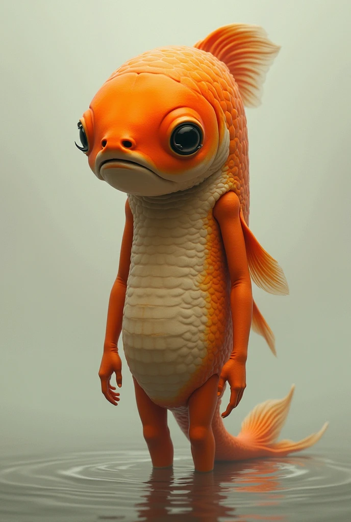 Darwin from the amazing world of gomball with muscular legs
