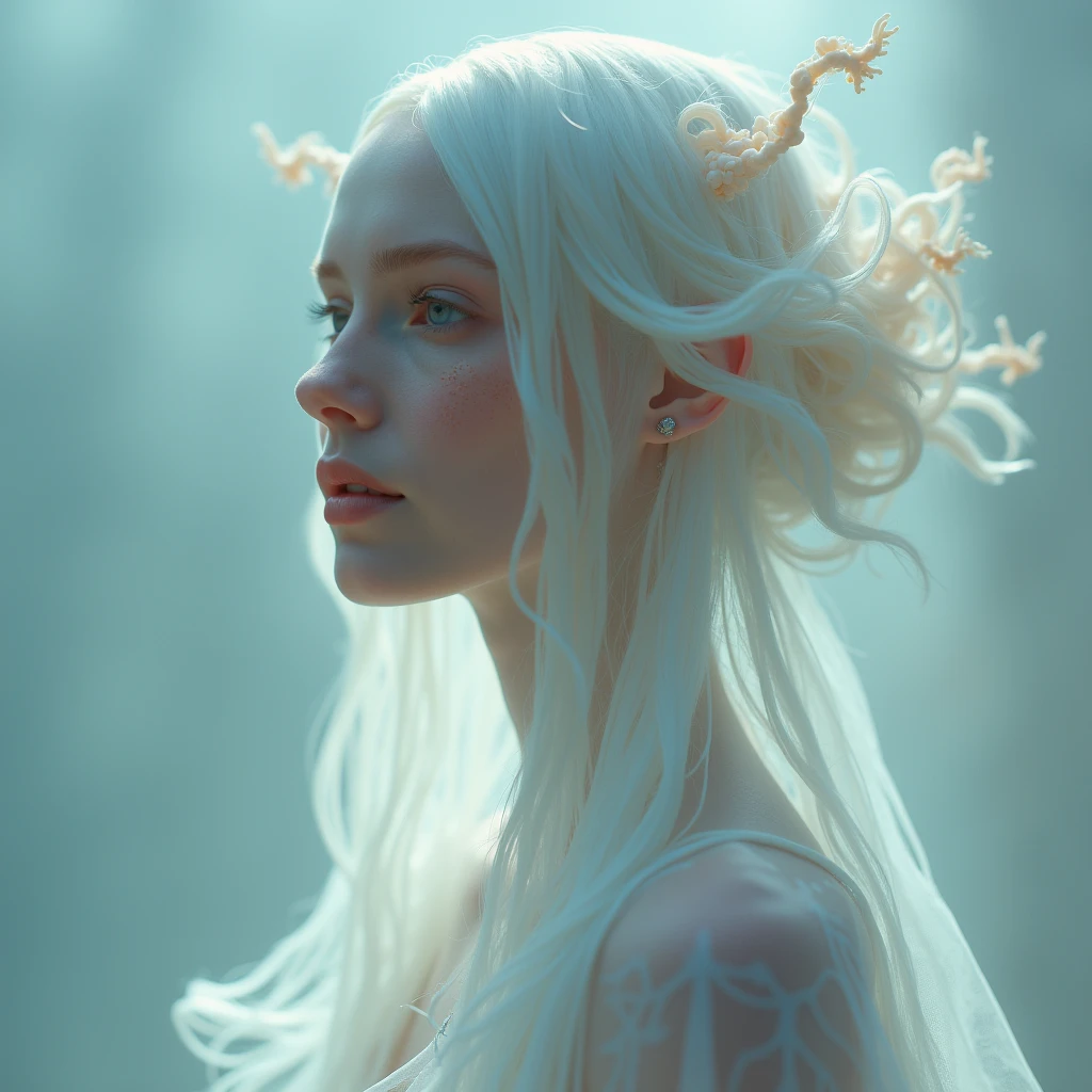 A woman with long hair and a crown on her head - SeaArt AI