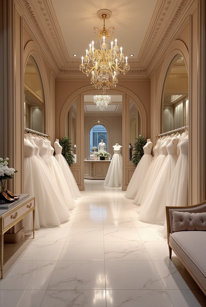 Aerial view of a room with many dresses on display, showroom scene by Elaine Hamilton, an elegant fashion studio by Gabriel Ba, elegant atmosphere, digital art of an elegant, in the background, luxurious environment by Melissa Benson, promo image by Kurt Roesch, object by Rhea Carmi