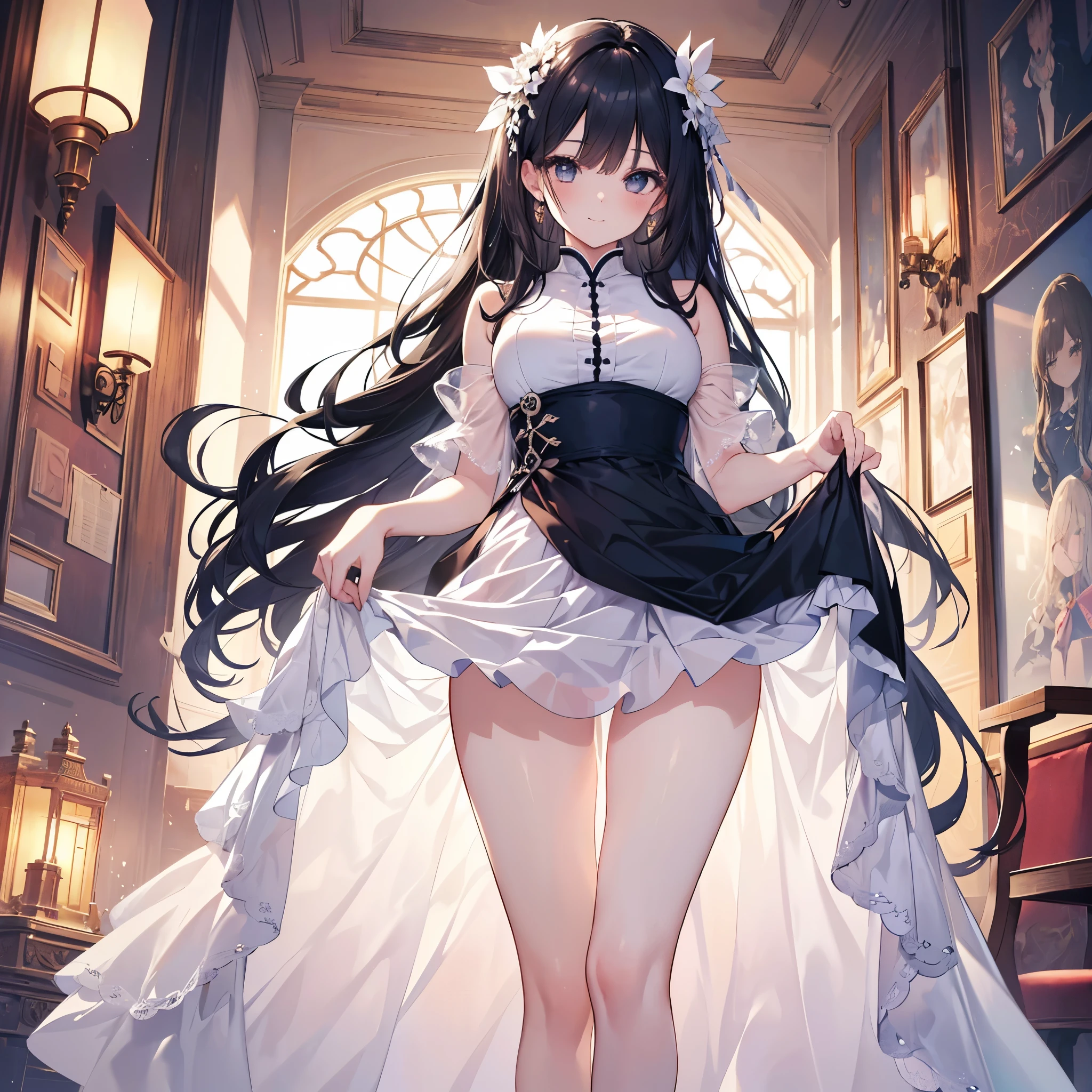 (masterpiece)、(highest quality)、((Super detailed))、(super delicate)、beautiful breasts、Beautiful butt、party dress、Gorgeous、mysterious、fantasy