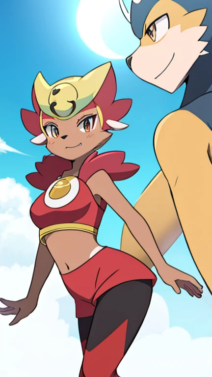 Female animal furry ager mandrill alola pokemon sun and moon style
