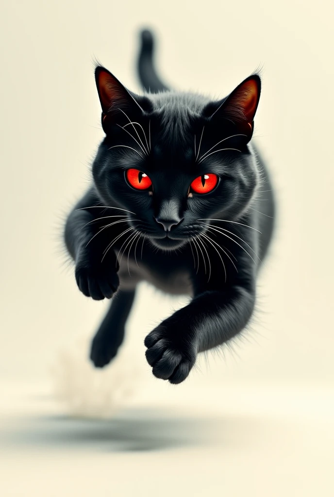 Black cat,Scottish Fold,Real,Standing with your legs apart