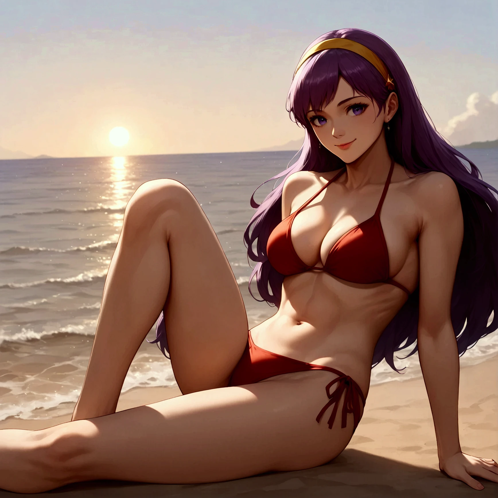 Ultra realistic anime girls sitting on the beach holding each other, Animes sexy, garota de cabelo ruivo com trança wearing a swimsuit vermelho e outra garota de cabelo preto com maiô branco, 15 year old girls, fluffy body, fluffy breasts, sexy girls, beautiful lighting, softshadows, blue colored eyes, pretty legs, shorth hair, anime styling, ranma chan, Autora Rumiko Takahashi, Based on a work by Rumiko Takahashi , Anime Ranma 1/2, sexly, robust hip, fully body, busto sexly, young man with beautiful and beautiful body, 15 year old girls jovens baixa estatura, wearing a swimsuit, anime girl, anime styling, plein- ar, postura sexly, eyes large, wet breasts, Dripping water, drenched panties, on the sand, by the sea, on a sunny beach, in the sea, happy expression, ultra realistic girls