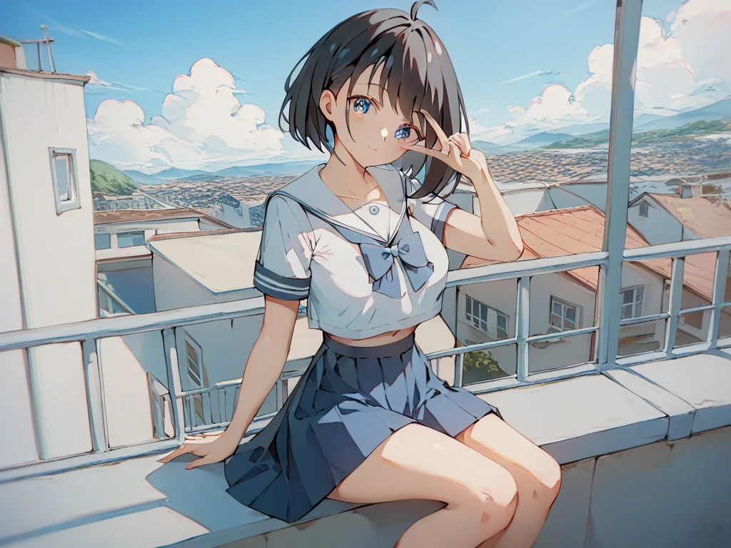 ((masterpiece)),((Highest quality)),((High resolution)),((Anatomical)),((Realistic)),((Detailed Description)),((Full body view)),((Perfect lighting)),((8K)),((cute)),((School classroom)),((Window)),((blue sky)),((cumulonimbus)),((Sit at a desk)),(((((One ))),(((Lori))),(((neutral))),((8-year-old)),((Beautiful eyes)),((Baby Face)),((low length)),((Petite)),((Flat Chest)),((Black Ponytail)),((Seductive smile)),((Red cheeks)),(((White tank top))),(((bikeshorts))),(((1 backpack))),