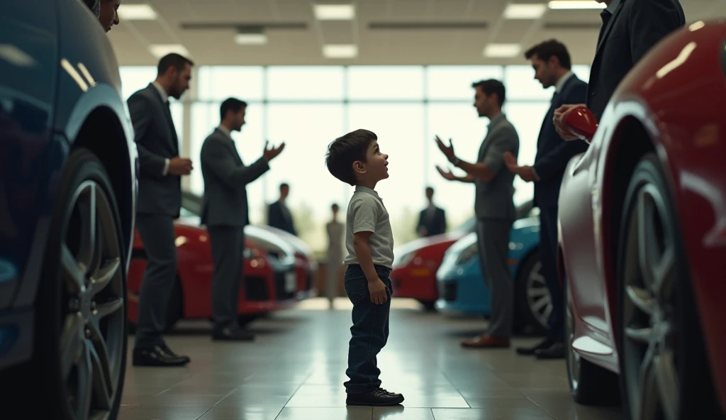 black child being thrown out of a car dealership by a white attendant