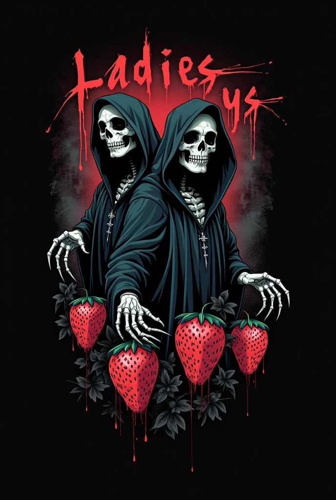 Cannabis and candy dream world flowing out of a specters skull