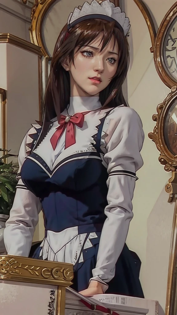 (1girl, solo, masterpiece, 4k, best quality:1.2, (cowboy shot), best quality:1.2, NICE HANDS, COLORFUL, (perfect hands, perfect anatomy)),
shinomiya_kaguya, parted bangs, ribbon, red ribbon, hair ribbon, sidelocks, folded ponytail, dress, short hair, black dress, school uniform, shuuchiin academy school uniform, collarbone, long sleeves, neck ribbon, (((SMALL breasts, big hips, looking at the viewer, CLEAVAGE, TIGHT DRESS)), (((CLEAVAGE))),
((simple background, white background)), <lora:GoodHands-vanilla:0.7>