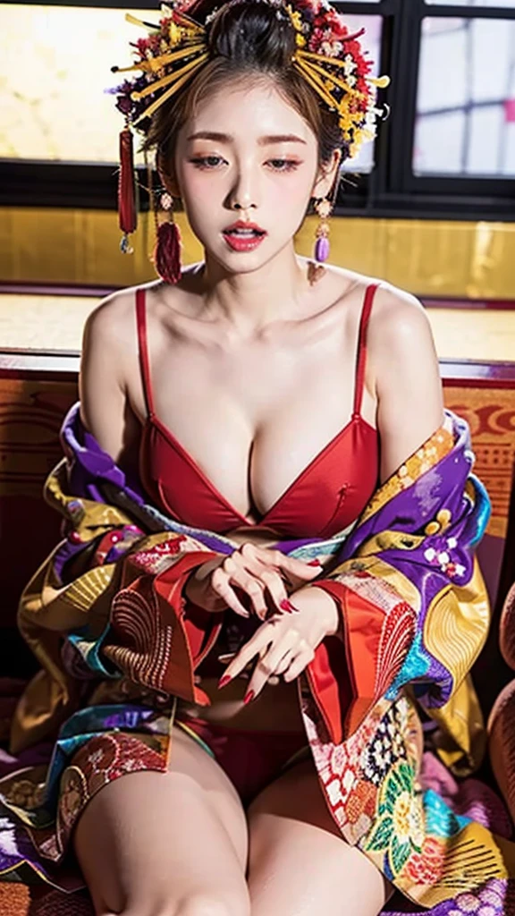 In the modern time tunnel,Calling the hearts of Chinese women,Open the door to retro。Treasure discovered in the 1970s,Colorful memories flow through clothes,Unique patterns weave the melody of time。Wear vintage robe,Chinese women enter the psychedelic 1970s,Look at breasts 1:3,The light of the rainbow shines in this city。Her existence becomes a song of time,Lead the people around you to follow the retro beats。Witness her throwback journey on social media,Charm surges。More and more souls are attracted by this melody that travels through time and space,hori'Like finding lost fragments of soul among vintage notes.。