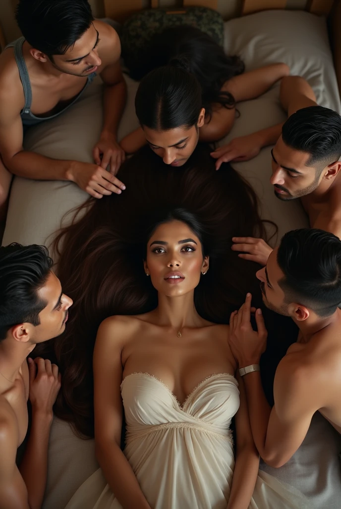 A lesbian orgy