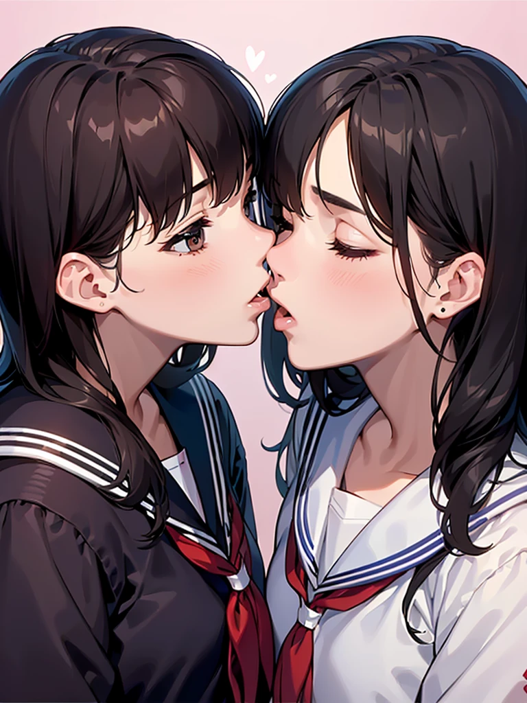 poster,((art deco,Botanical Art,Floral Art)),(floral:1.2),lily flower,
(masterpiece, highest quality),(vibrant colors,colorful),(amazing details,detailed background),anatomically correct,Accurate drawing,Detailed drawing,high-class sense,
lie down,2girl hug and kiss:1.6,(wavy hair),close_up,tongue,
(School uniform:1.5), pillow,