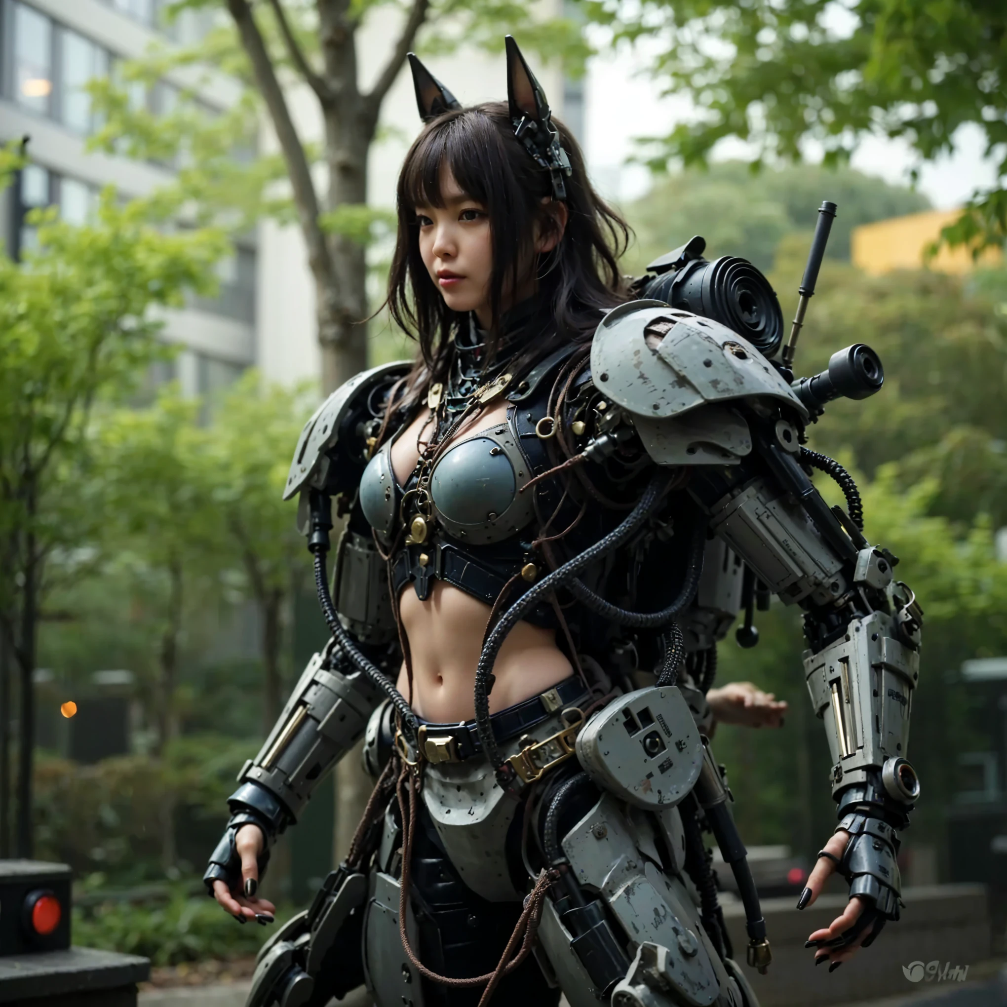 (Completely live action:1.37), (Amazingly realistic textures:1.37), (masterpiece, best quality:1.2), (8k uhd, 16k, 32k, ultra high res), amazingly realistic skin, amazingly realistic photo, superrealism, (photorealistic:1.37), (RAW photo), ultimately realistic, (ultimately realistic all details), (ultimately realistic all textures), super realistic lighting, super realistic shadow, (japanese girl:1.5), (realistic idol face), smiling, happy, super realistic face, ultimately realistic skin, ultimately realistic eyes, (mascara:1.35)ultimately realistic background, ultimately realistic detail up, (kkw-ph1:1.25), (Canon EOS R6, 85mm, 1/200s, f/5.6, ISO 1600), (tattoo), (mechanical armor:1.37), (blue eyes:1.2), (silver hair:1.3),