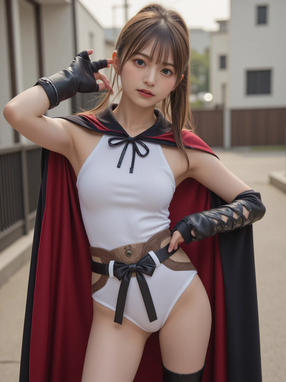 8k image quality, bestquality, masterpiece, Photo Realism, movie look, detailed description, ecstatic expression, Hogwarts School of Witchcraft and Wizardry, shower room, 18 years old student, solo、, front open black long robe, standup , sweaty and wet skin, (((show white bikini underwear))), See-Through ,sexy posing, (((NSFW))), small hard nipple, (((Hermione Granger played by Emma Watson)))),