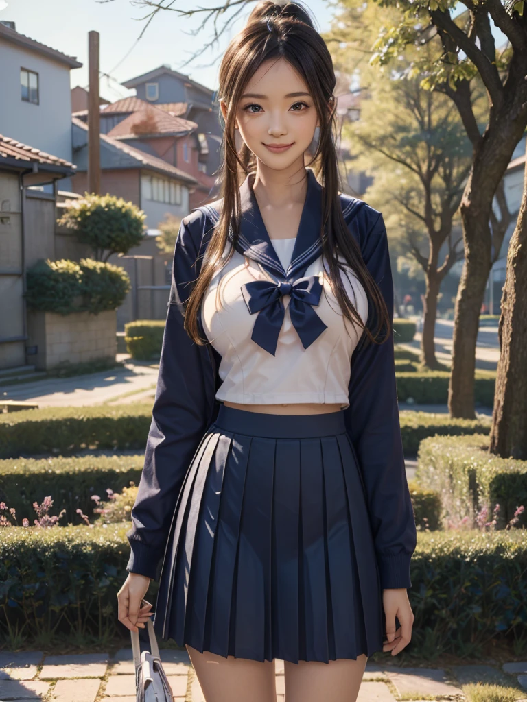 (wearing a spring sweater and skirt、Close-up portrait of slender small-breasted bright silver-haired girl with twin braids:1.5)、(A girl turns around and spreads her arms wide and smiles, Her hair blows in the wind in the schoolyard lined with cherry blossom trees in full bloom.:1.5)、(Blurry background:1.5)、(Perfect Anatomy:1.5)、(complete hands:1.3)、(complete fingers:1.3)、Photorealsitic、Raw photography、masutepiece、top-quality、hight resolution、delicate and pretty、face perfect、Beautiful detailed eyes、Fair skin、Real Human Skin、((thin legs))