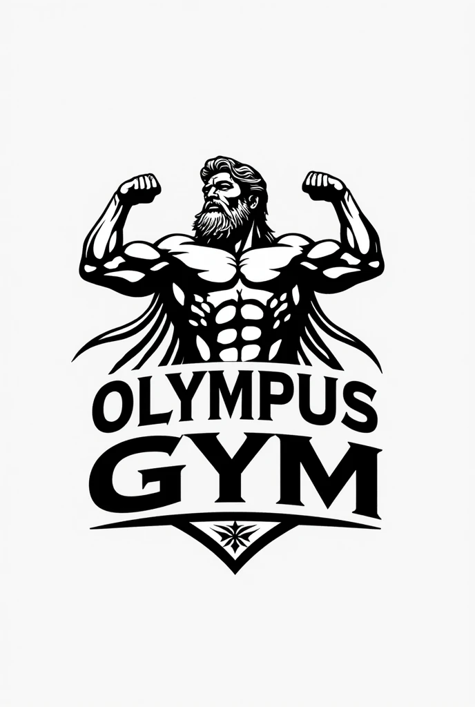 Drawing for a gym logo that reflects old age