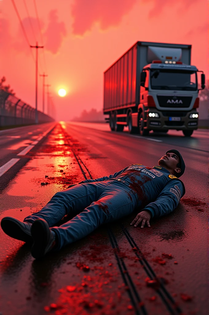 Scary Crushed by a truck