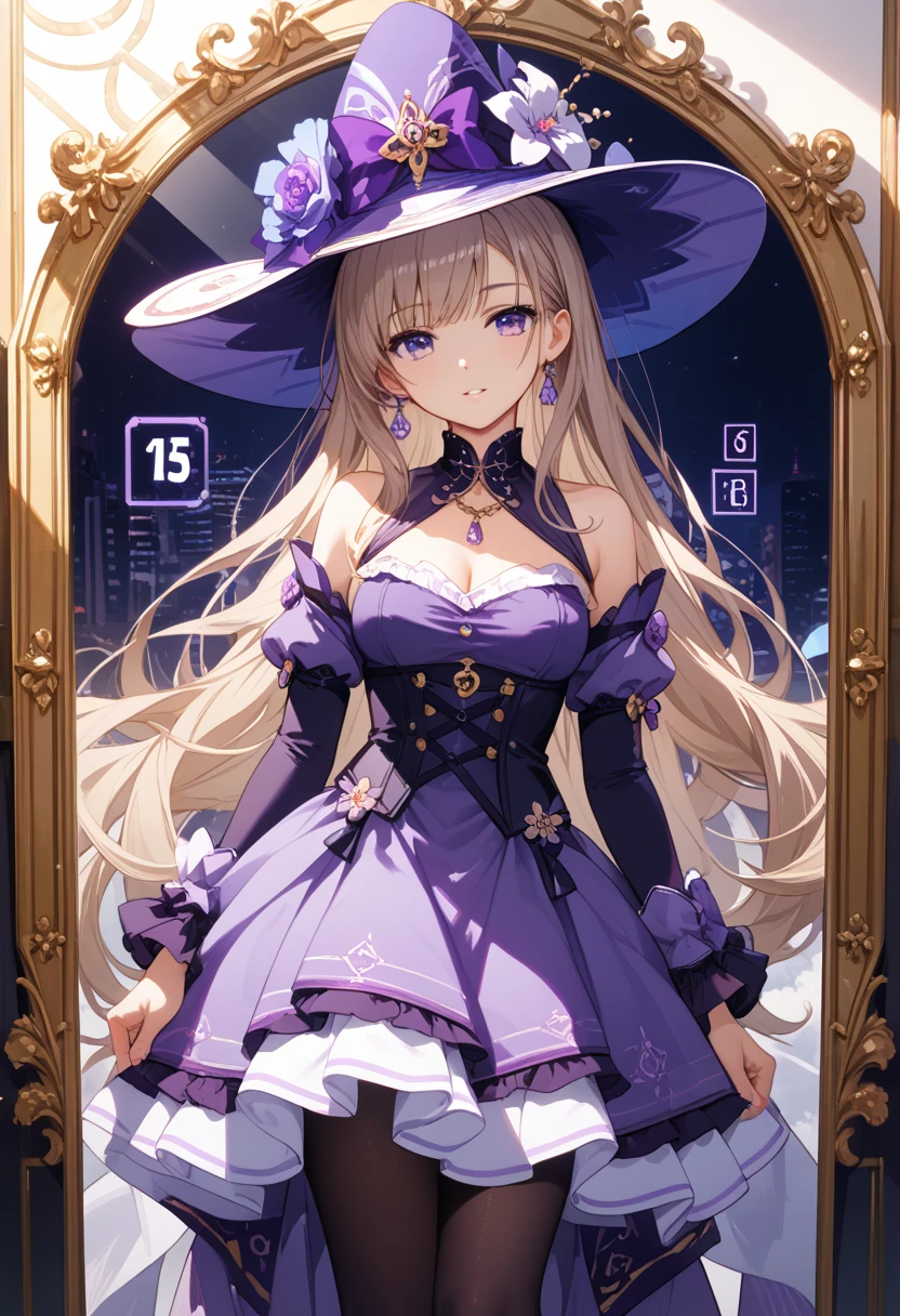 （master piece，highest quality，best quality，official art，beauty and aesthetic：1.2），（1 girl），light painting，（exposed for a long time：1.2），dynamic streaks，very detailed，（fractal art：1.3），very colorful，most detailed,Chiffon dress,jewelry,Floral,goblin,Upper body，seductive pose，lace pantyhose，camisole，suspender stockings， your ass，your legs