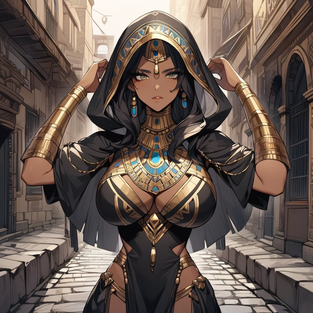 best qualityer，tmasterpiece，Ultimate resolution，downy，Extremely colorful，Colorful，Ancient Egyptian mummy beauty，Beautiful woman wrapped in bandages，Bandages all over the body，bandagens，don't have clothes，Normal posture
