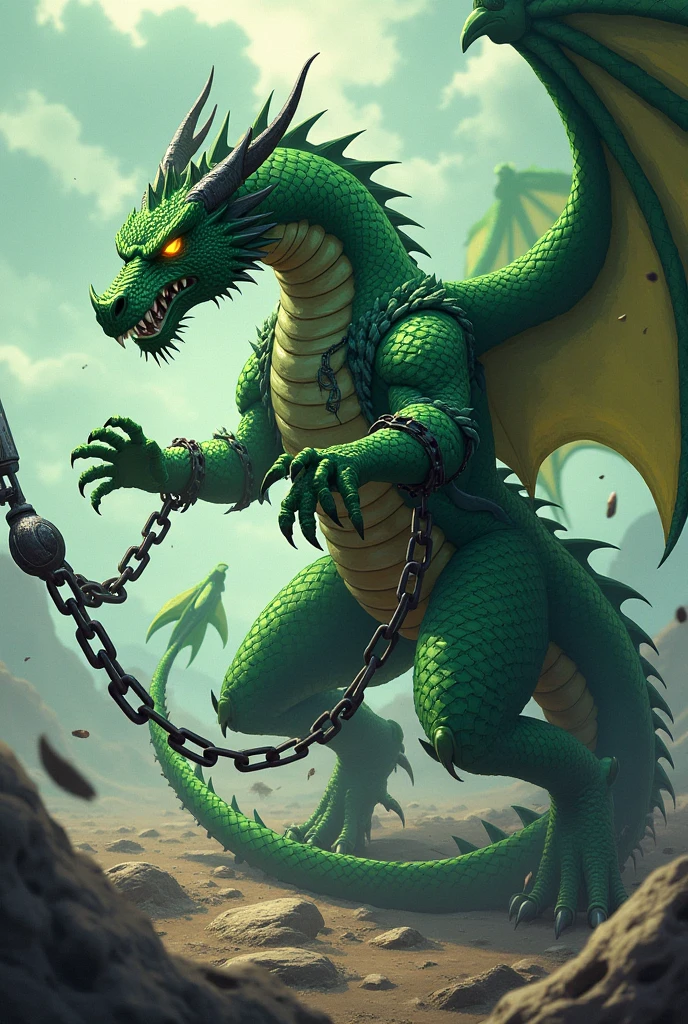Basilisk is a giant snake with green scales, with immense bright yellow eyes with slings, inhabits dark places, kills anyone who looks into its eyes