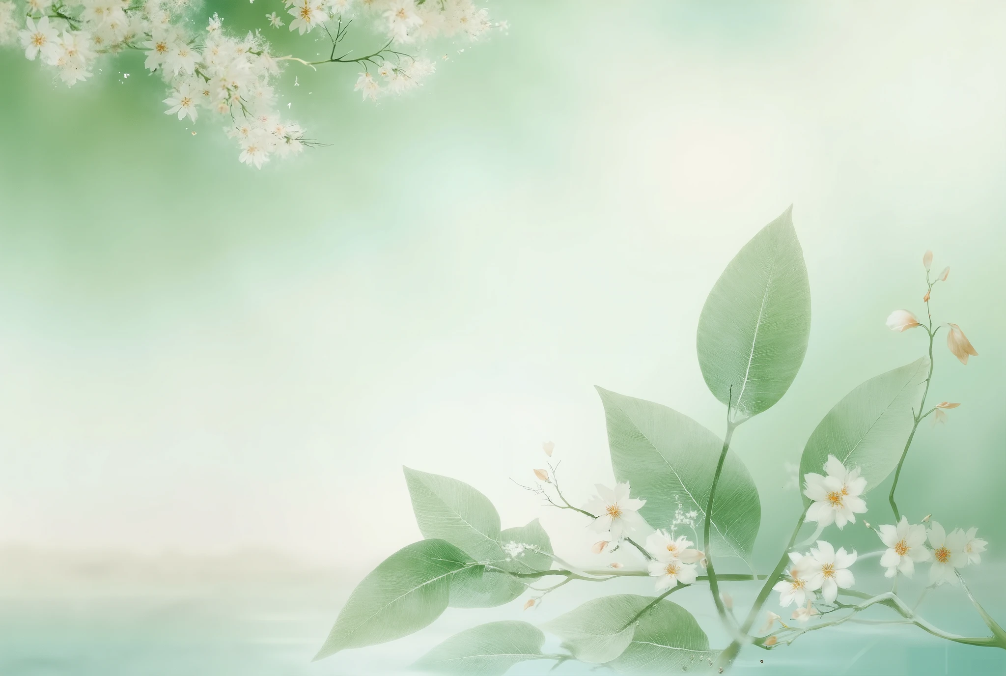  I think it would be nice to design your own design or apply these effects in a design tool .
Because subtle green ,Mint ,Yeon Bora,pink,Because the blue pastel color gives a soft and calm feeling,   You can add luxury to the background. .The feeling of nature is softly embedded.
 You can use a gradient effect so that each color can be connected smoothly .
