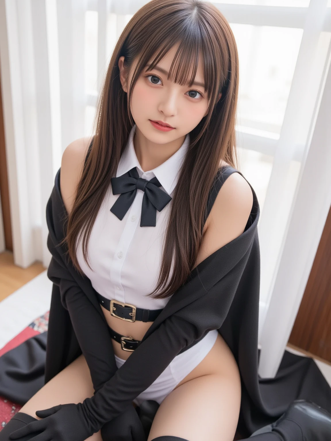 ((perfect slightly larger breasts)),((Perfect nipples)),((Nipples do not hide)),flawless skin,Clear boundaries,Perfect navel,perfect belly,Perfect waist,Perfect thighs