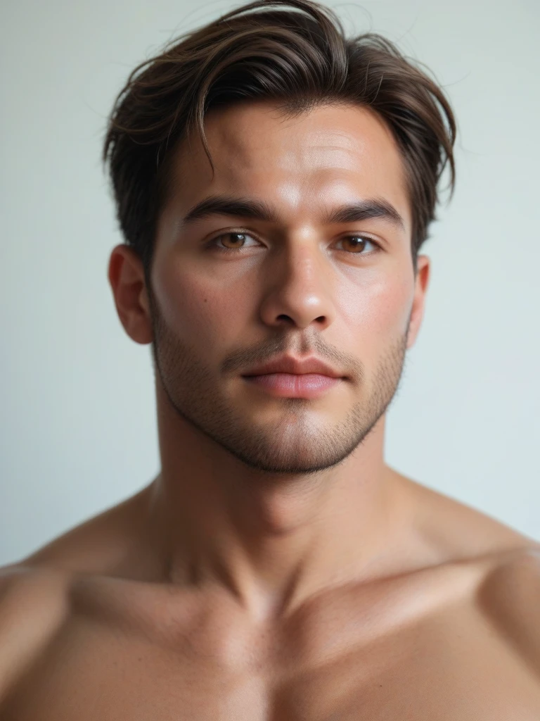 A hendsome men with a face musk