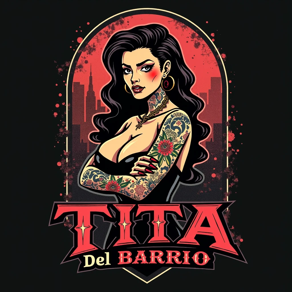 logo para equipo de baile negro con rosa y una Corona 