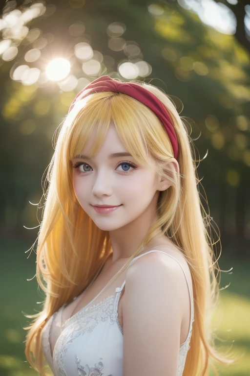 Modelshoot (Candid 1.3) photo of a vivacious 28-year-old supermodel, (Sailor Venus (Sailor Moon), blond hair, long hair, tiara, orange sailor collar, red bow, orange choker:1.4), fullbody view, Striking eyes, voluminous wavy hair, coy expression, lipgloss, wearing intricately detailed Yellow Kimono, looking at viewer, (upper body shot:1.5) Natural lighting, shot using a Leica T in the style of (Daniel Jackson:1.3) High detail, intricate, detailed face, detailed eyes, detailed skin, Shallow Depth of Field, Rustic Background,
