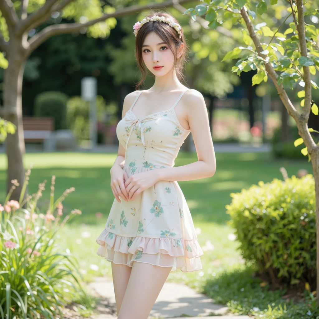 ((Small developing breasts:1.2, Chest flickering:1.3)), (, high school girl, beautiful girl, Baby Face), beautiful medium hair, Hair behind the shoulders, Slender body line, Small and slender figure, (Beautiful thighs and legs:1.2), (((Small breasts are justice))), Positive, (Idol Face), ((Detailed eyes and face:1.2 Professional photography techniques, Cinema Lighting)), ((Neat Chinese dress:1.3, Embroidered)), (Highest quality, Highest quality, Ultra high definition, Masterpiece), (Reality:1.38), Gaze at the viewer, (Cute expression:1.4, Cute pose:1.2, blush:1.2), ((Standing in the fantastical passage of the aquarium)), (Detailed hands, beautiful little hands:1.2)