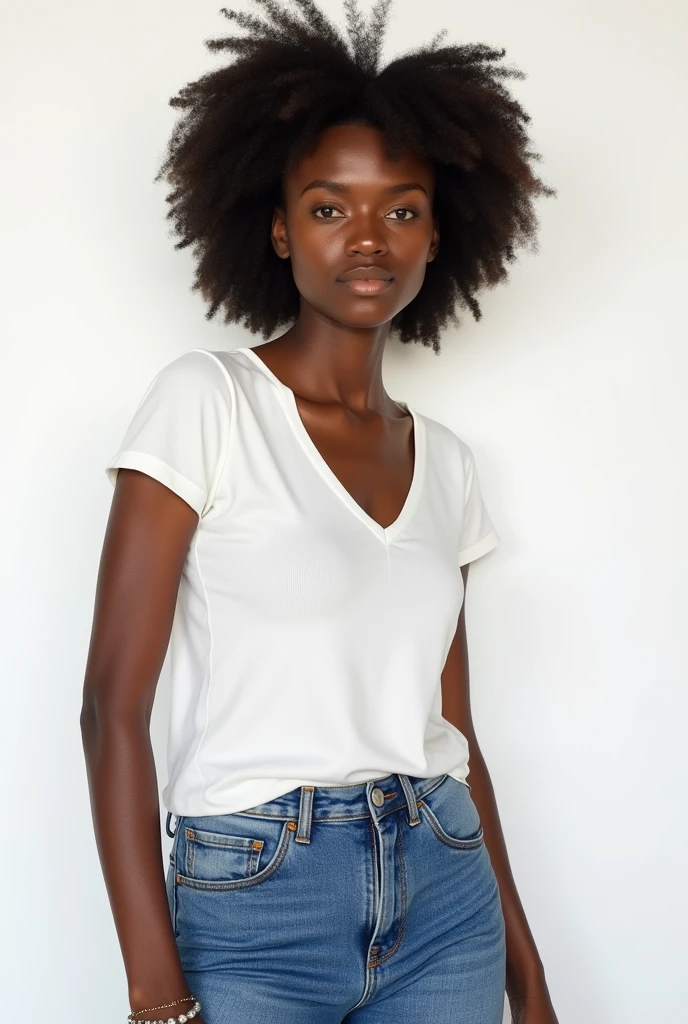 beautiful brazillian lightskinned smirking teen with curly hair and hourglass body wearing a white tennis skirt and white top with extremely thick eyelashes
