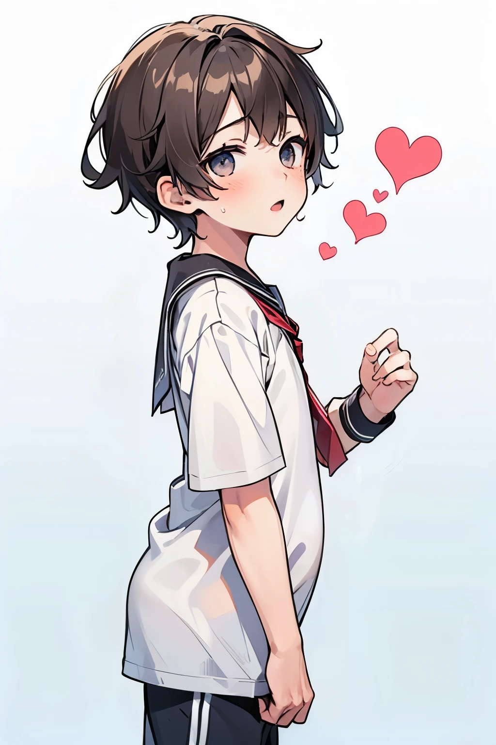 (1-boy :1.5),hypnotism, Rape,((Many question mark:1.0)),Short Hair, brown hair ,♥️,(NSFW:0.5),(ahegao:0.5),slouch, convulsions,Nervous,(heart eye:1.0), high school student from the side, Health Sports, seeds ,pregnancy, creampied,,Moment of insemination ,looking at viewer, sex with the giant's uncle